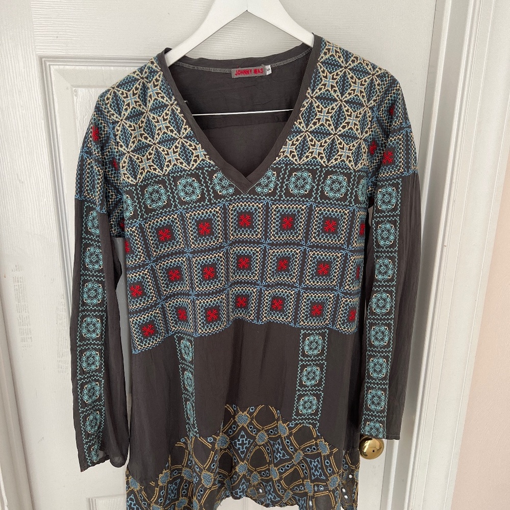 Johnny Was tunic barely worn